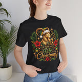 Merry Christmas Highland Cow Graphic Tee